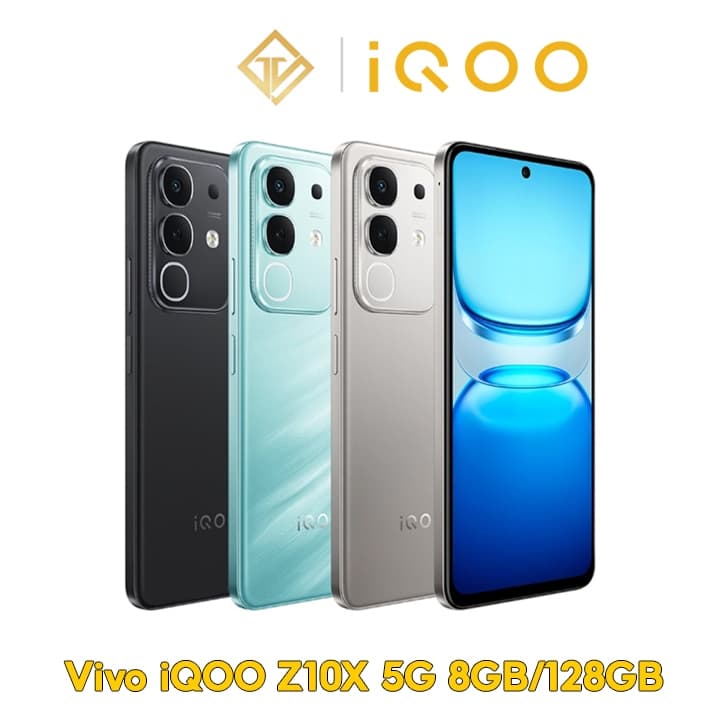 Điện thoại Vivo iQOO Z10x 5G 8GB/128GB Màn hình 6.72" MediaTek Dimensity 7300, Pin 6500mAh - Hàng nhập khẩu