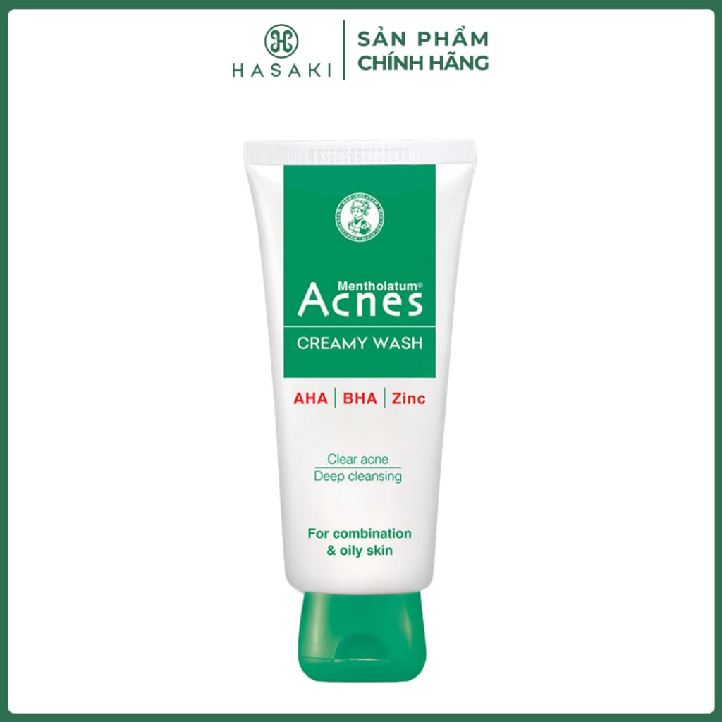 Kem Rửa Mặt Giúp Ngừa Mụn Acnes Creamy Wash Hasaki Sản Phẩm Chính Hãng