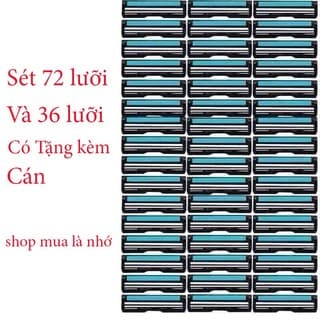 combo Sét Dao Cạo Râu 72 Lưỡi + Tặng 2 cán Dao và Hộp Nhựa Đựng Cán ( Không Tặng Kèm ged )
