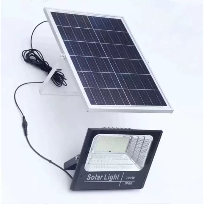 Đèn năng lượng mặt trời 100W/300W - Đèn sân vườn chống nước, LED siêu sáng, công suất lớn, chiếu sáng trong & ngoài trời