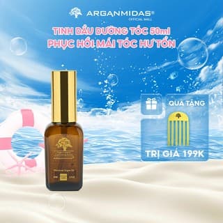 Tinh dầu dưỡng tóc Arganmidas Argan Oil phục hồi sâu tóc hư tổn khô xơ giảm chẻ ngọn Gãy Rụng 50ml