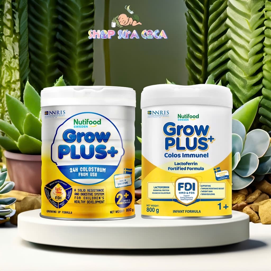 Sữa bột Nutifood GrowPLUS Vàng  Nutifood 0+1+2+ 800gr date 2028 Growplus Vàng 0+1+2+ 800gr