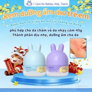Kem dưỡng ẩm cho bé tootoo gel thạch làm dịu da khô ngứa mẩn đỏ cấp ẩm sâu cho trẻ em từ 0-13 tuổi