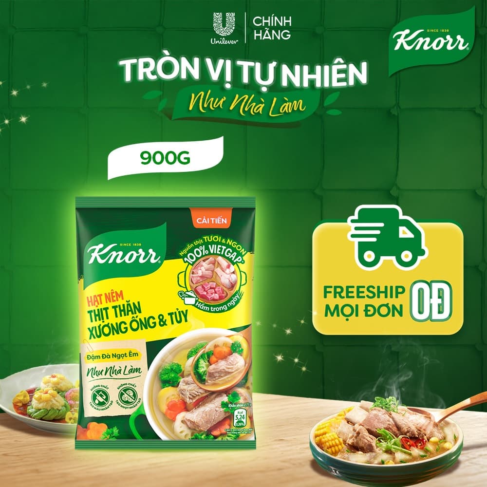 Hạt Nêm Knorr Thịt Thăn Xương Ống & Tủy 900g