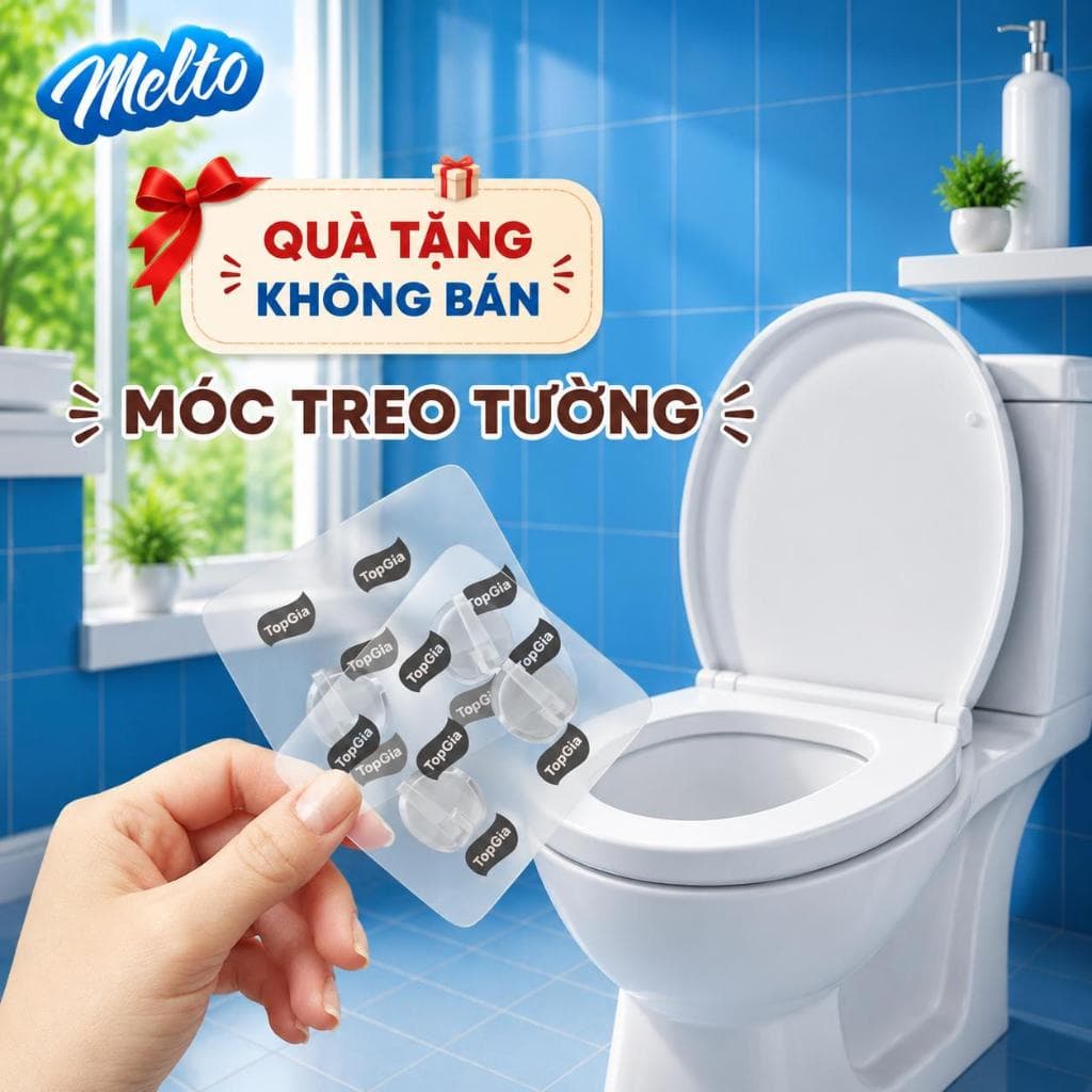 (2 MÓC TREO) - Móc treo tường Topgia kích thước 70x80mm, chất lượng nhựa dẻo, dùng để treo tường cho giấy (TGAO)