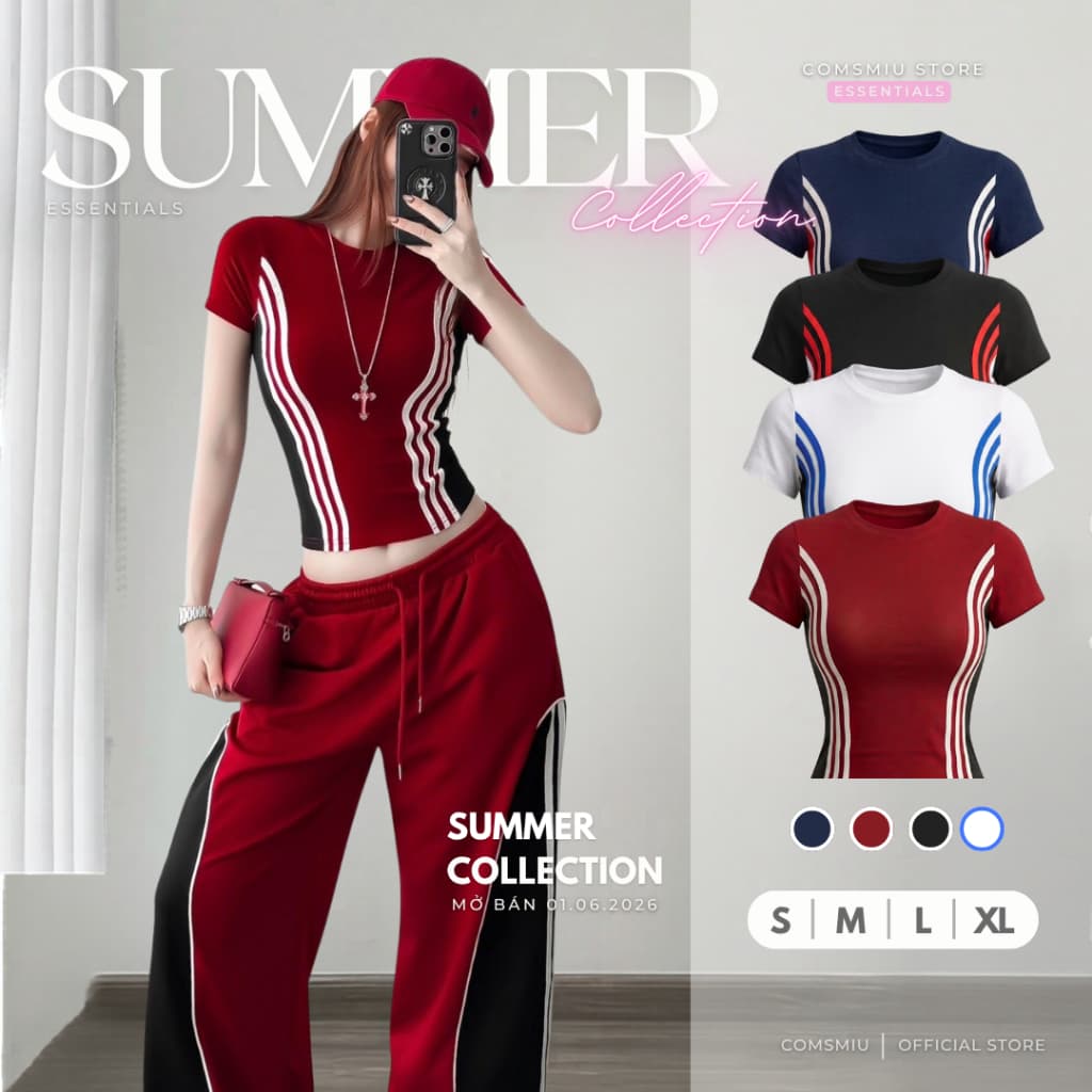 Áo Thun 3 Sọc Ôm Body ComsMiu Vải Cotton Lạnh Bozip 4 Chiều Cá Tính - MIU55