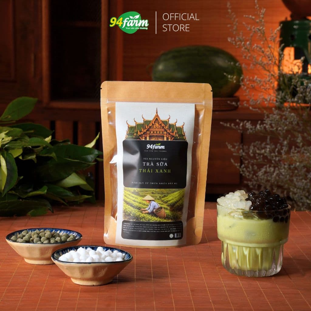 [1 set pha 5 ly] Trà sữa trân châu 94farm Tự chọn Topping