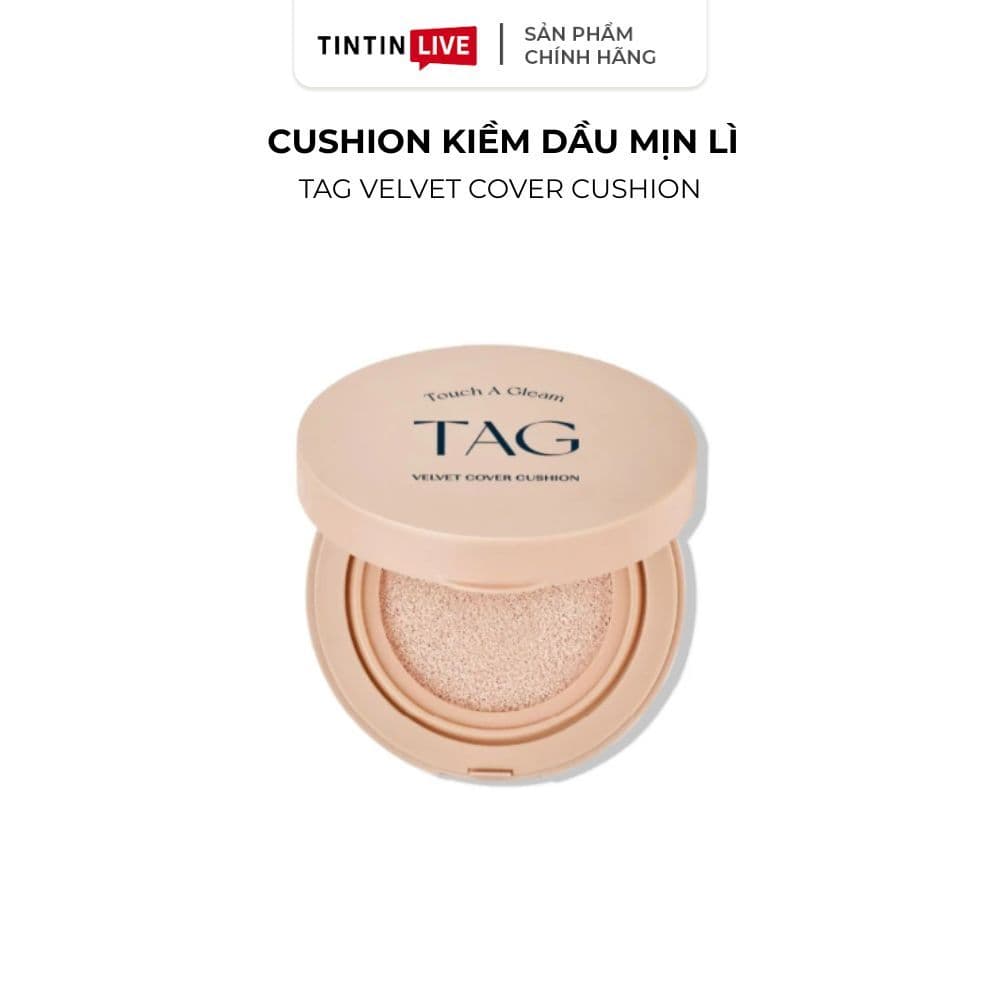 [TAG] Phấn Nước Kiềm Dầu Cushion Velvet Cover 15g Chống Nắng Hàn Quốc SPF 50+ PA+++
