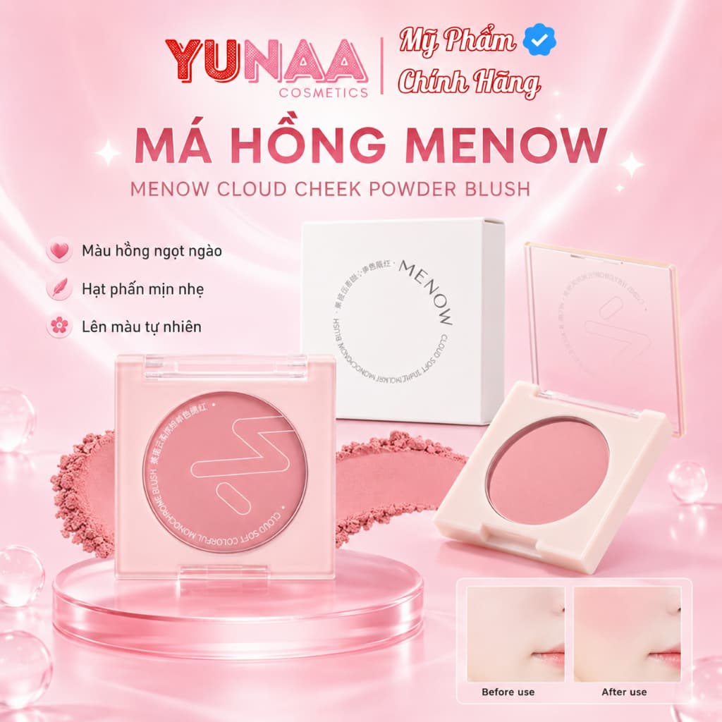 [Y336] Phấn má hồng trang điểm Menow Cloud Cheek 4.5gr