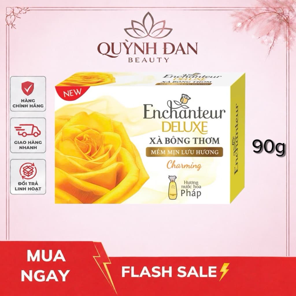 Xà Bông Cục Enchanteur Charming 90G - 125 GR