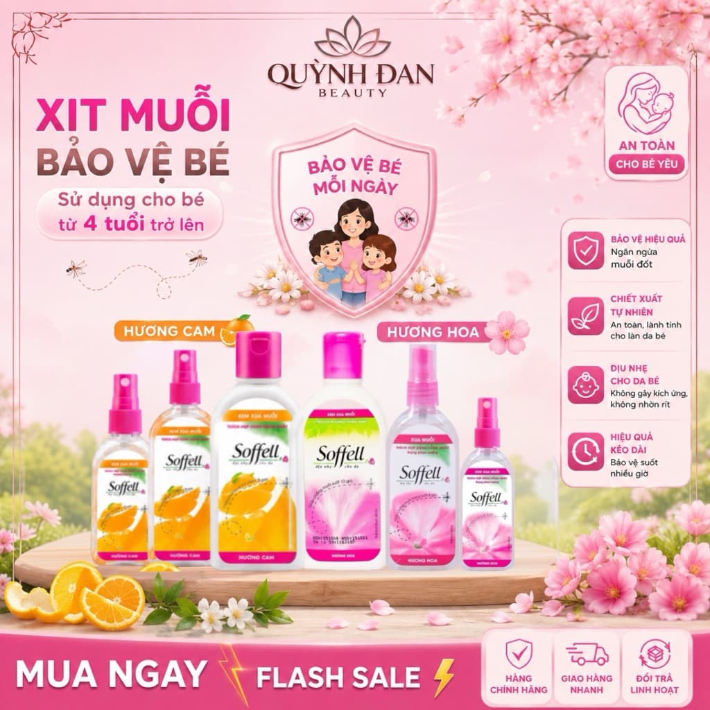 Kem Chống Muỗi Soffell Chai 60ML/80ML