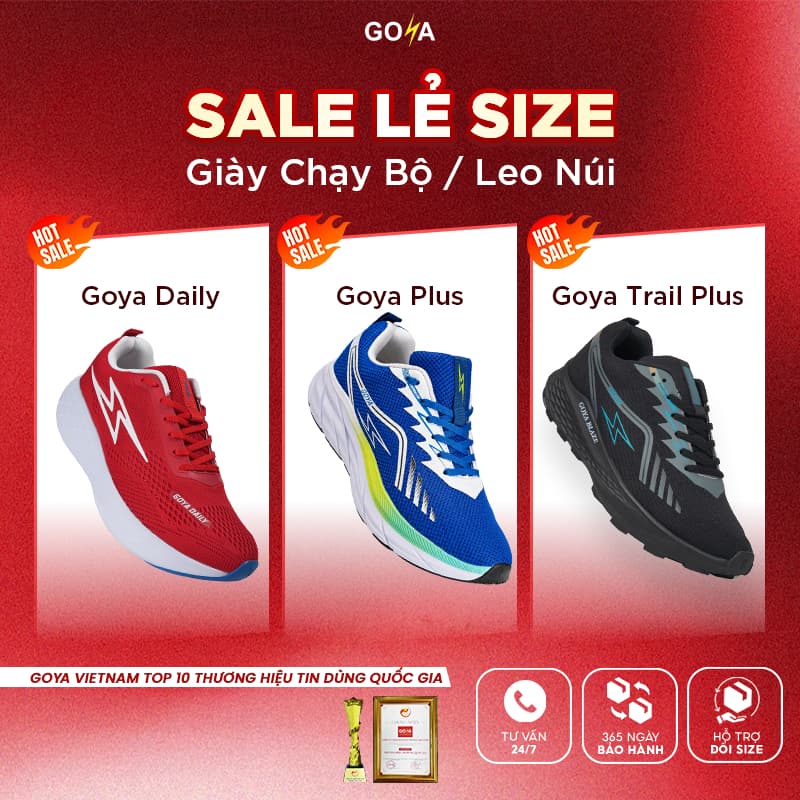 [Deal Hot] Các Dòng Giày Chạy Bộ/ Địa Hình Nam Nữ Goya - GIÁ TỐT NHẤT CHƯA TỪNG CÓ