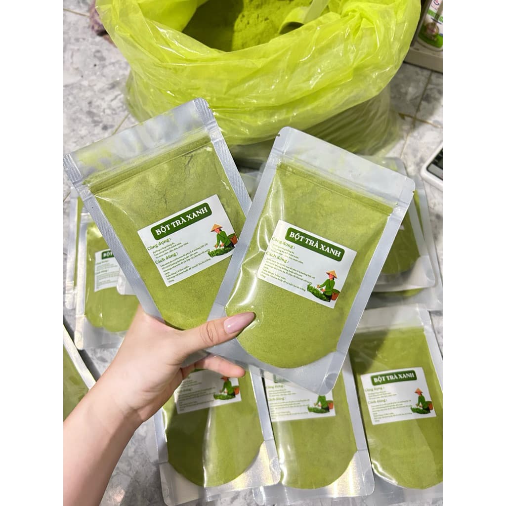 Bột Trà Xanh ủ trắng da Body & Mặt