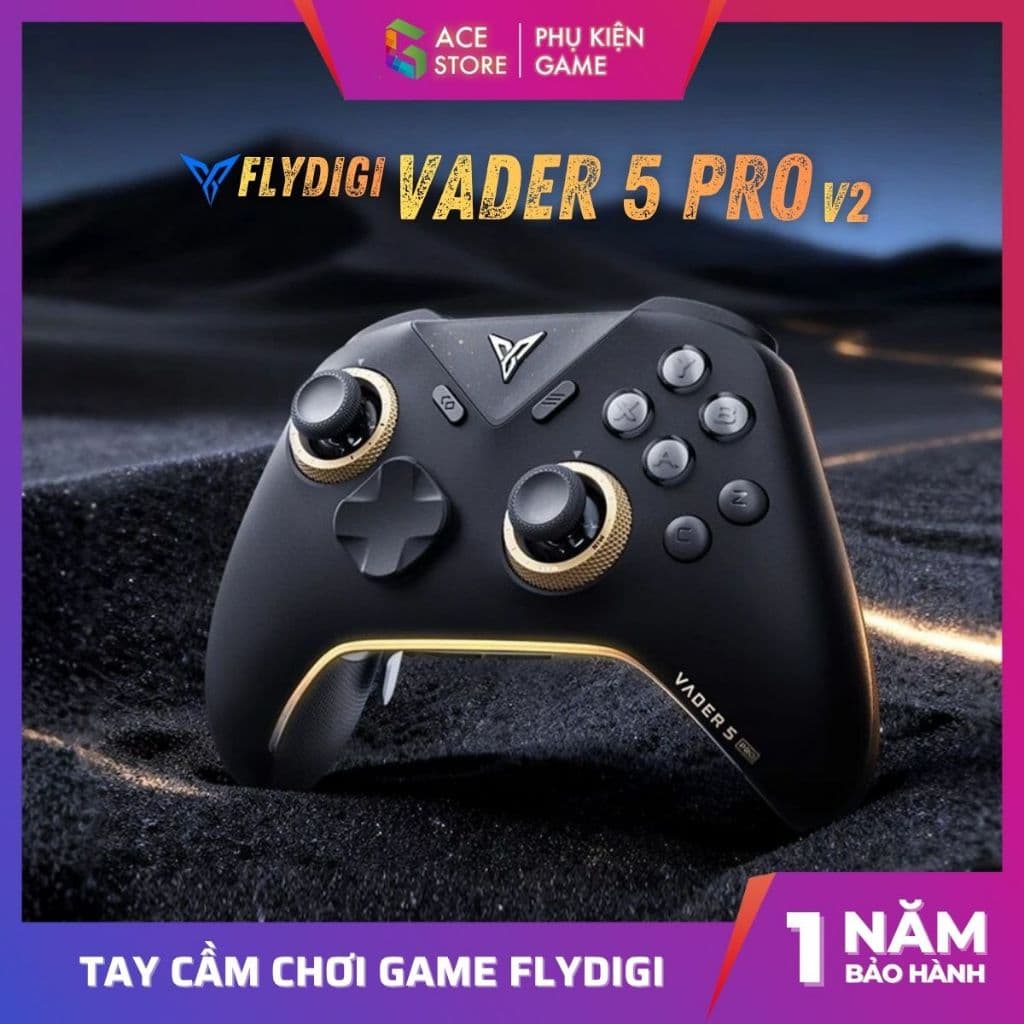 [BH12T]  Flydigi Vader 5 Pro Ver 2 Tay cầm chơi game không dây cho Điện thoại / Laptop / PC / Switch