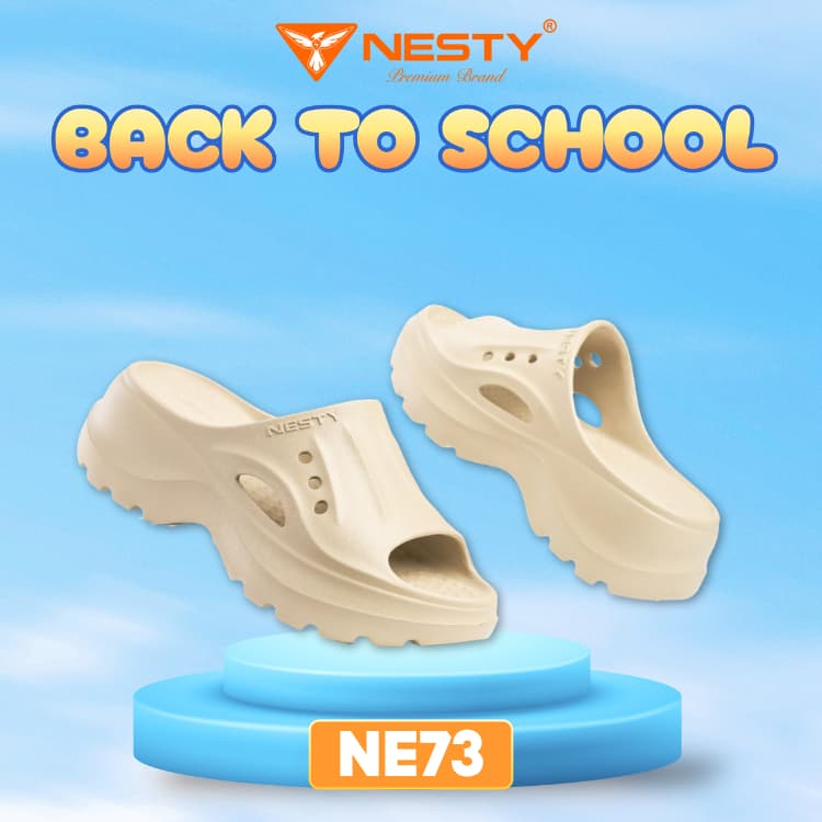[NE73] Dép NESTY EVA Dép Bánh Mì Siêu Nhẹ – Dép Sục Thoáng Khí Chống Trượt Đi Mưa Đi Chơi ( KO1 )