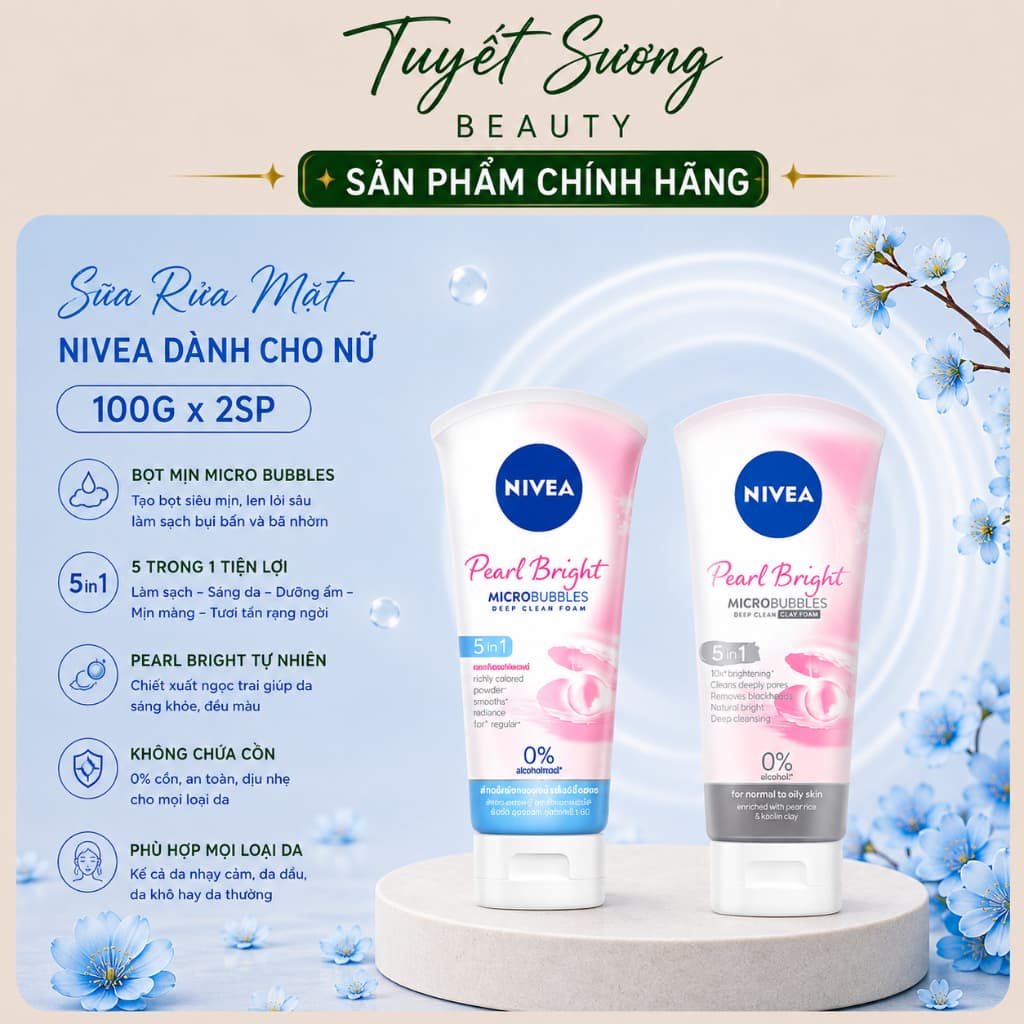 Sữa Rửa Mặt NIVEA Nữ Tuýp 100g