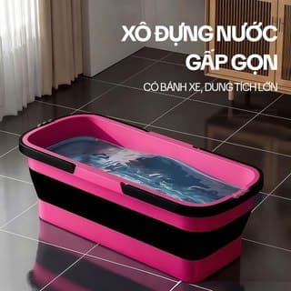 Xô Đựng Nước TANK-01, Xô Gấp Gọn, Xô Lau Nhà, Thau Giặt Đồ Gấp Gọn