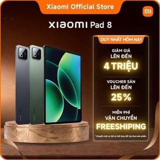 (Livestream) Máy tính bảng Xiaomi Pad 8 (8+256GB|8+128GB)| Pin 9200mAh (typ)| Màn hình 3.2K 144Hz