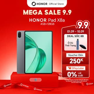 Máy tính bảng Honor Pad X8a 4GB+128GB | Màn hình TFT LCD 11" 90Hz | Pin 8300mAh | BH 18 tháng