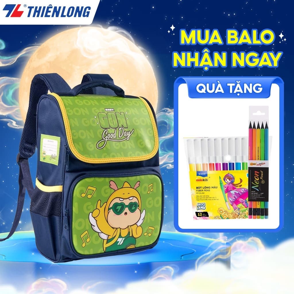 Cặp - Balo học sinh chống gù Thiên Long Baby Gon BP-016/BG
