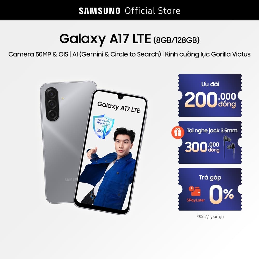 Điện Thoại Samsung Galaxy A17 LTE 8GB/128GB