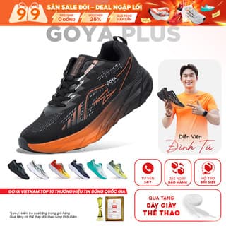 [Tặng dây giày] Giày thể thao chạy bộ nam nữ Goya Plus năm 2026 Công nghê EVA Foam mới nhất, nhẹ êm, nẩy vượt trội