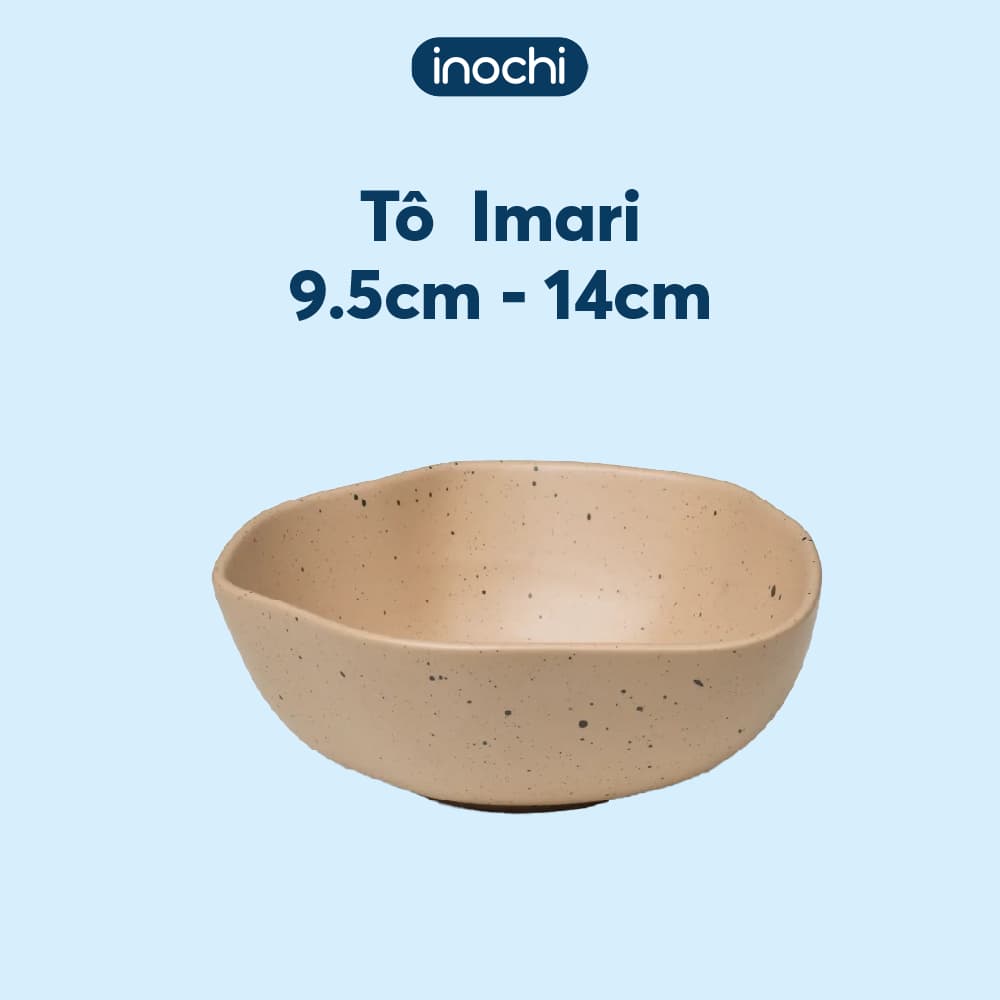 Combo 4 Tô Bát ăn cơm, ăn dặm, đựng thức ăn Imari 9.5cm - 14cm nhiều màu, sứ tốt  - Inochi