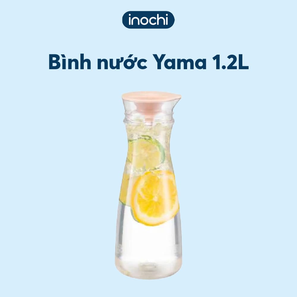 Bình đựng nước Cao Cấp Inochi Yama 1.2L dung tích lớn, nhựa nguyên sinh an toàn, bền đẹp, dễ vệ sinh