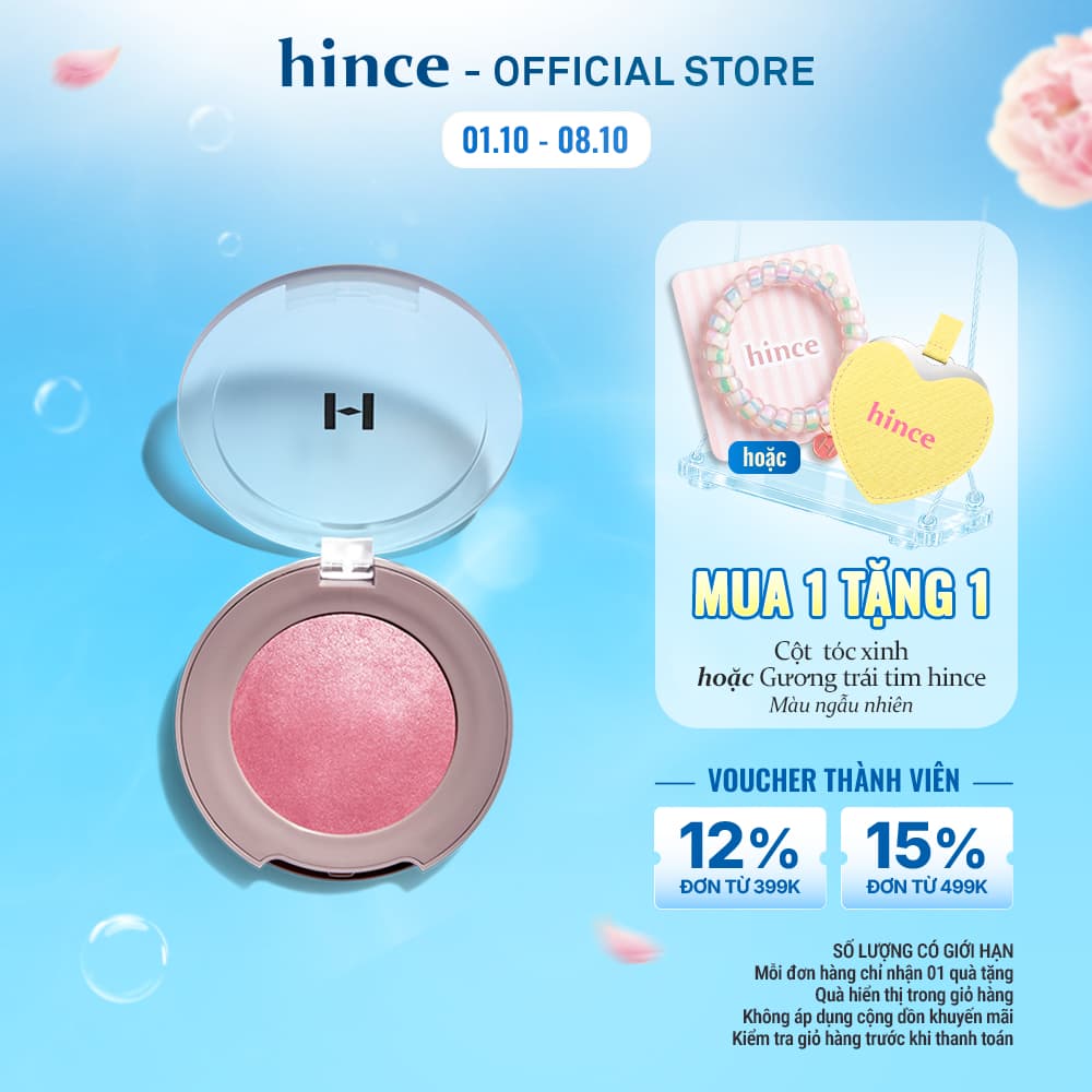 Má hồng dạng phấn dẻo mềm mịn dễ tán hince True Dimension Glow Cheek 9g