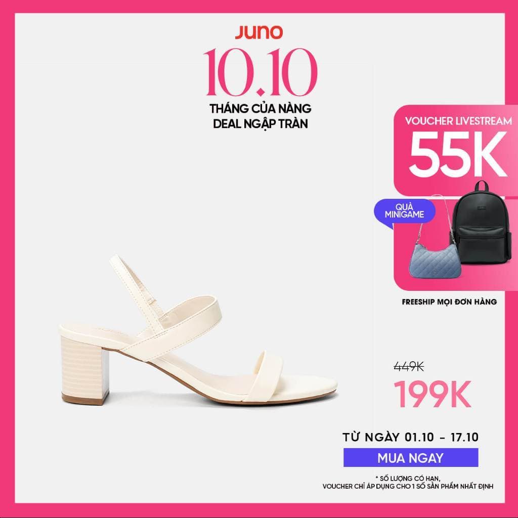 Giày Sandal Nữ 5cm Thời Trang JUNO Gót Vuông Basic SD05127