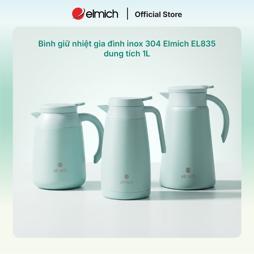 Bình giữ nhiệt gia đình inox 304 Elmich EL835 dung tích 1L