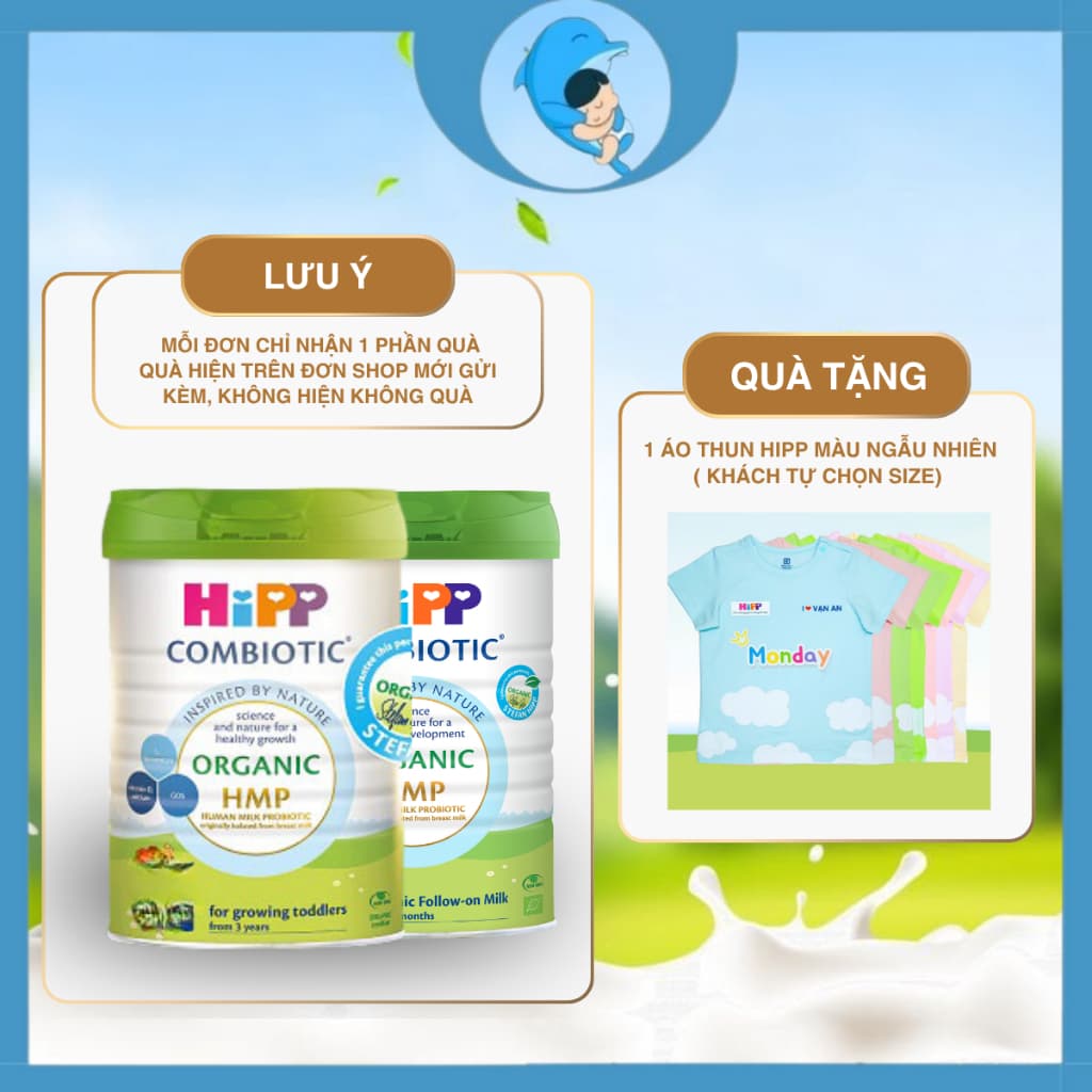[LINK 75K] Sữa công thức HIPP Organic số 1,2,3 lon 350/400/800g Bò & Dê hỗ trợ phát triển toàn diện MECAHEO