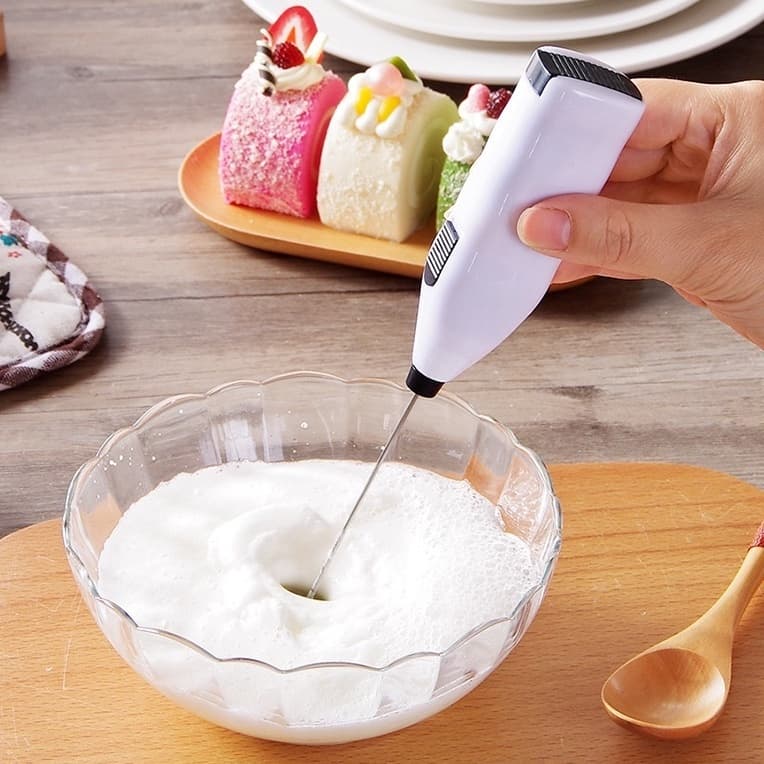 Máy Đánh Trứng Mini Cầm Tay, Khuấy Pha Cafe, Tạo Bọt Mới Nhất Sử Dụng Pin, Tiện Lợi Trong Nhà Bếp 88065 HOÀNG XUÂN VP88