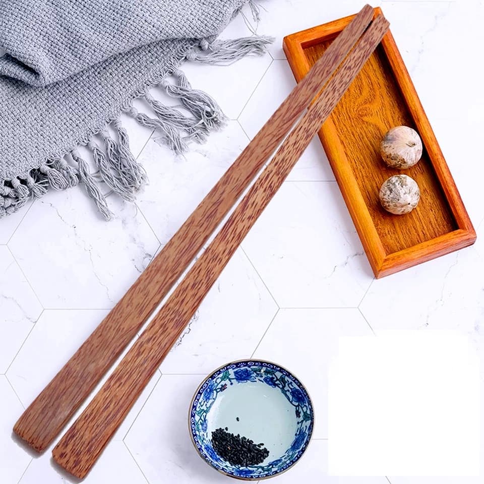 Đũa Bếp Xới Cốm Gỗ Dừa - ĐŨA BẾP DỪA Dùng Xới Cơm, Xào, Nấu Dài 39Cm - Đũa Bếp Gỗ Dừa Tự Nhiên Bền, Đẹp, Chống Mốc