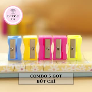 Combo 5 Gọt Bút Chì Mini Nhiều Màu, Đồ Chuốt Bút Chì Học Sinh Văn Phòng - BEYOU pcs