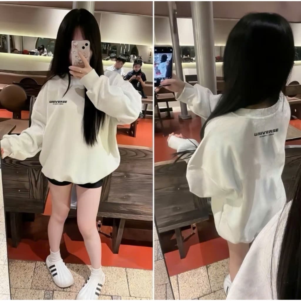 {hottrend} ÁO NỈ SWT nỉ cott IN CHỮ UNN.I.VER dáng unisex phong cách HÀN QUỐC mặc đôi hội nhóm phù hợp cho cả nam và nữ