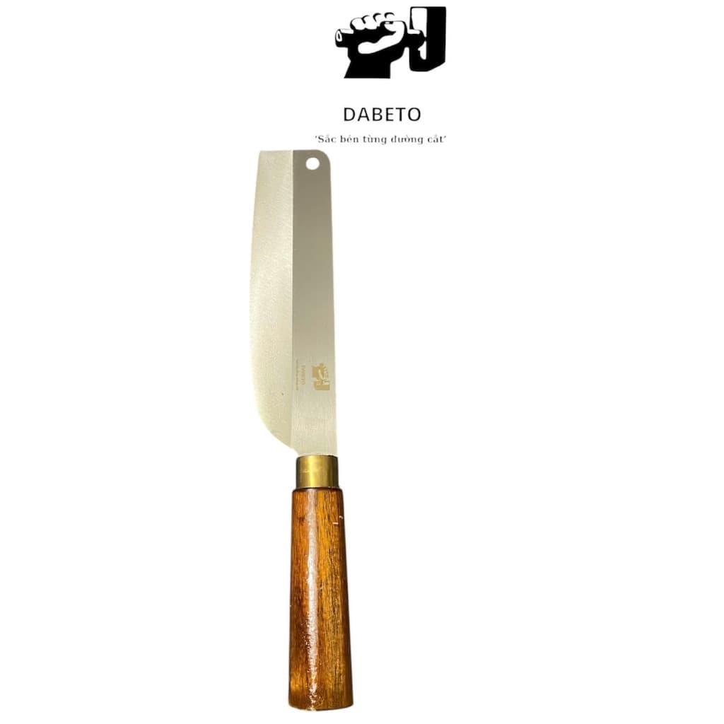 Dao Thái Thịt Bản To Đa Năng DABETO - Thép Chống Gỉ, Sắc Bén Cán Gỗ Tự Nhiên