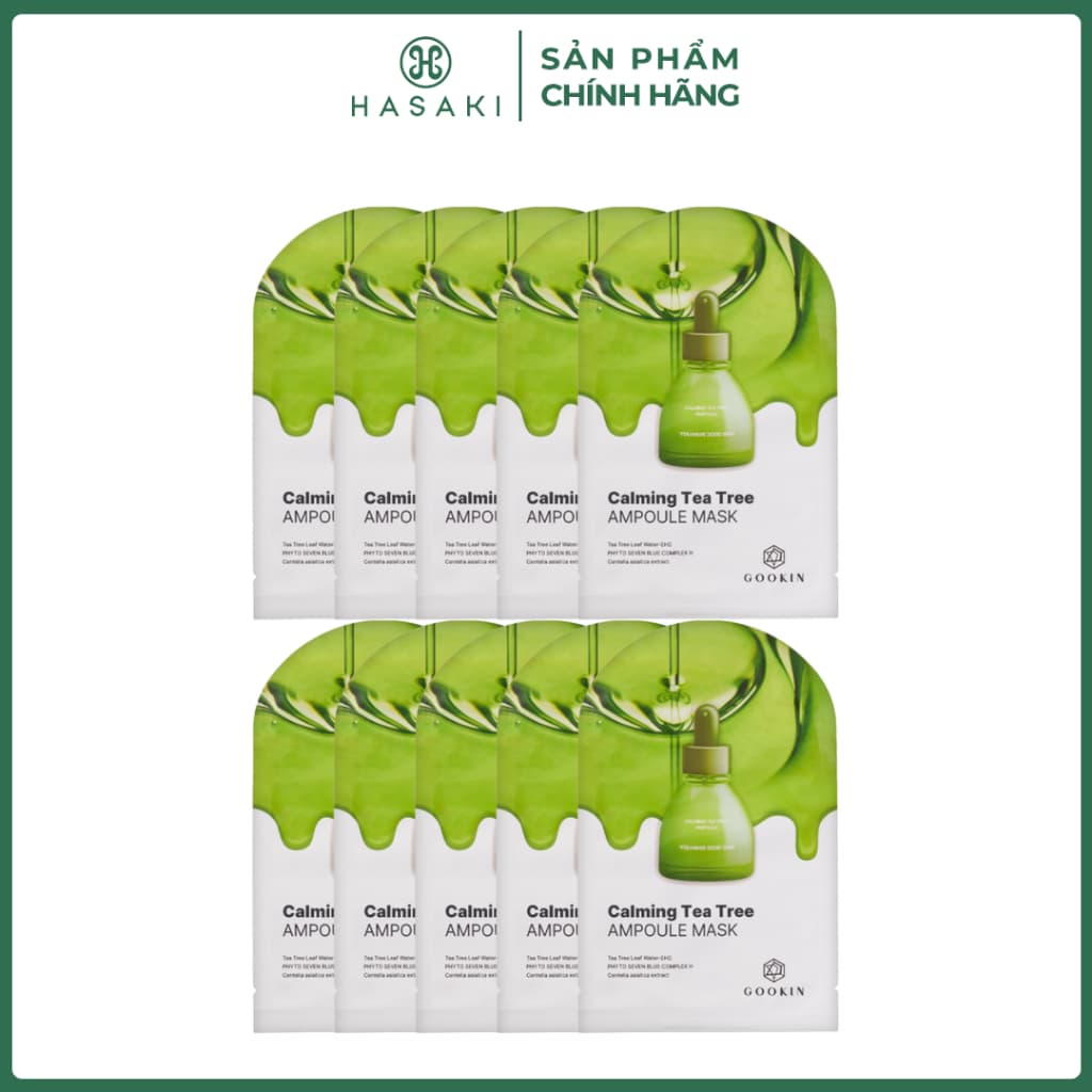 [BULSAN] Combo 10 Mặt Nạ Gookin Glutathione Cấp Nước Da Khô, Phục Hồi Da Nhạy Cảm, Săn Chắc Sáng Da Đều Màu 30ml Hasaki