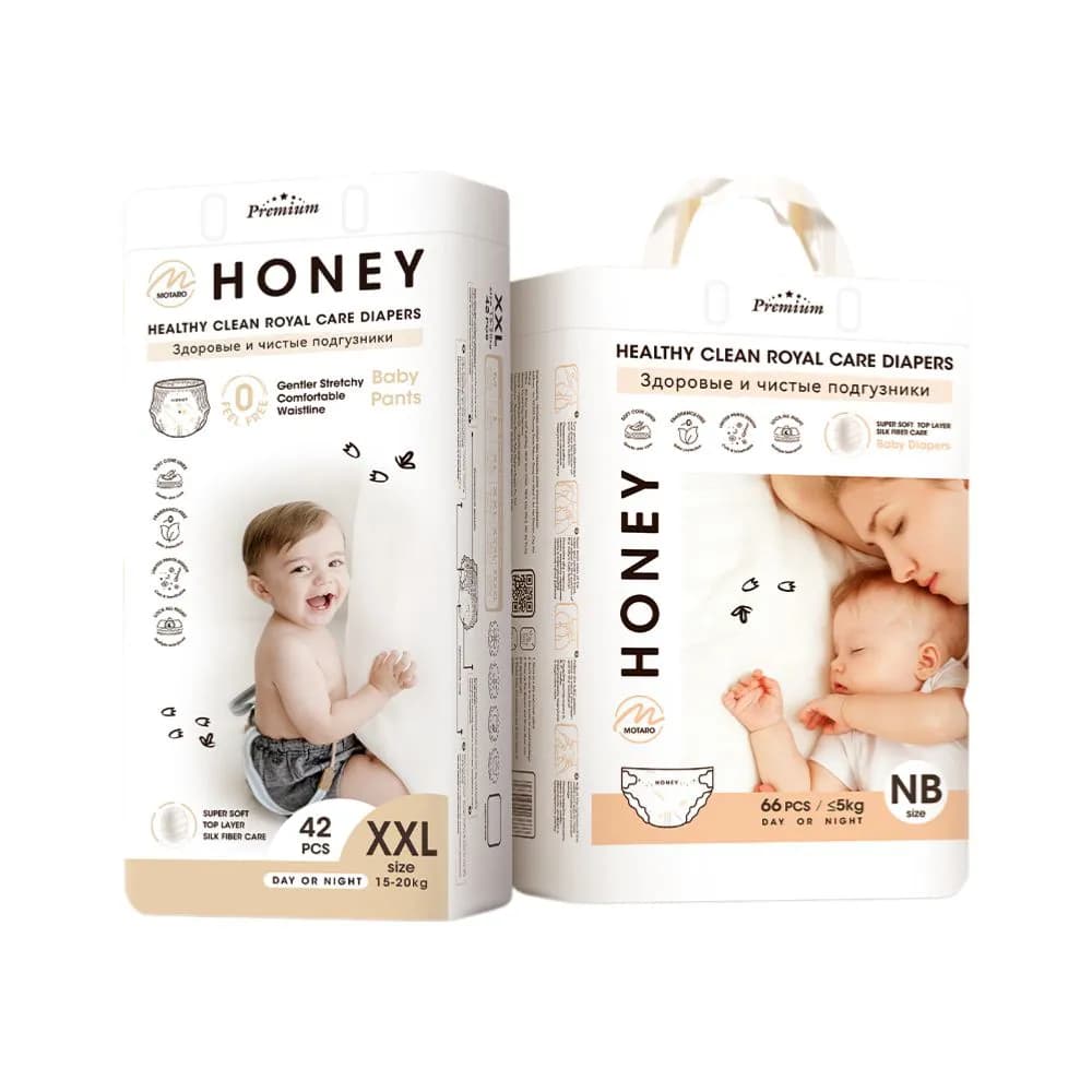 (Mẫu mới 2026) Tã Bỉm Honey Premium Quần/ Dán mẫu mới đủ size Nb/S/M/M/L/XL/2XL/3XL/4XL - Simgphone