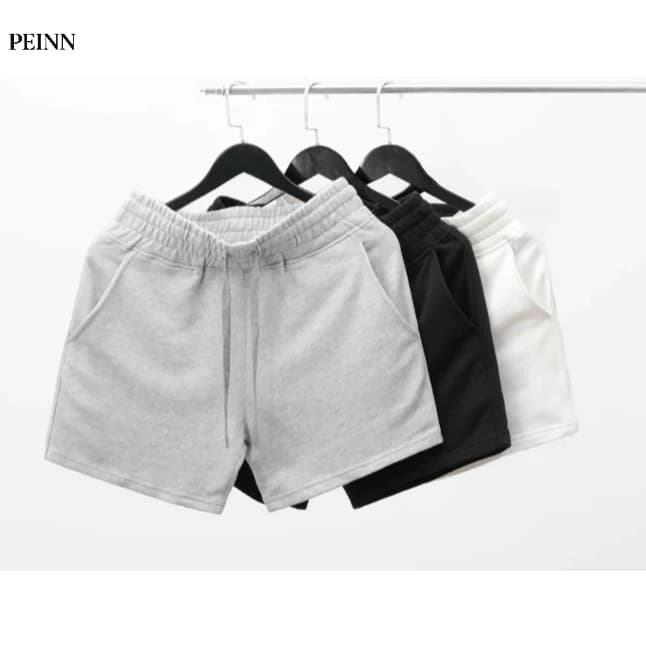 [Peinn] quần đùi cộc basic chất liệu vải da cá coton Menswear Pants Nam GM11