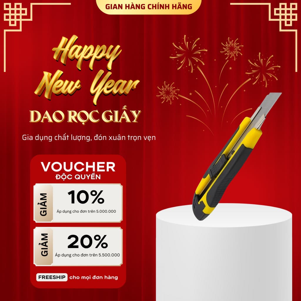 Dao Rọc Giấy Lưỡi Dao Bằng Thép 18mm Có Tay Cầm Tiện Lợi - QH Shop
