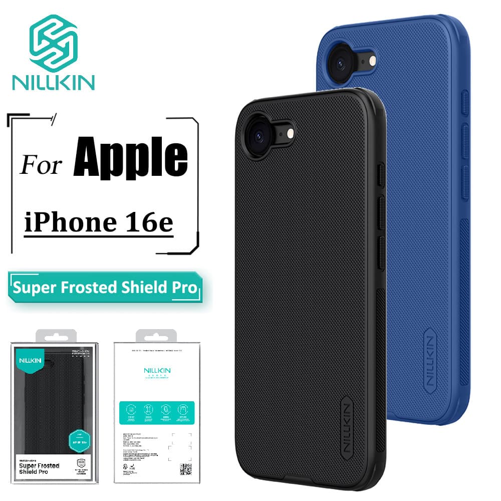 Nillkin Cho iPhone 16e / iPhone 17e Ốp điện thoại Siêu Mờ Shield Pro Chống Vân Tay Chống Sốc Ốp điện thoại