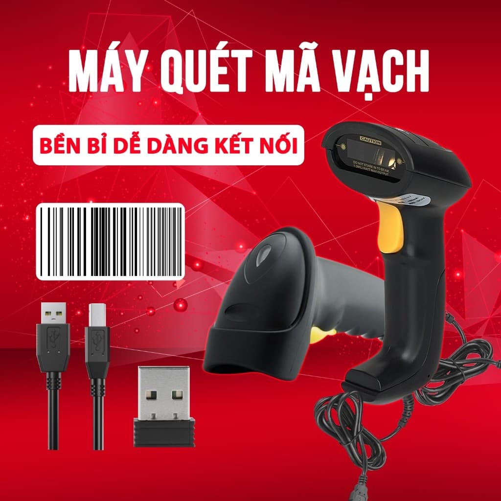 Máy quét mã vạch dây cao cấp quét mã vạch Máy quét mã vạch sản phẩm cầm tay có dây dùng trong cửa hàng, Siêu thị27
