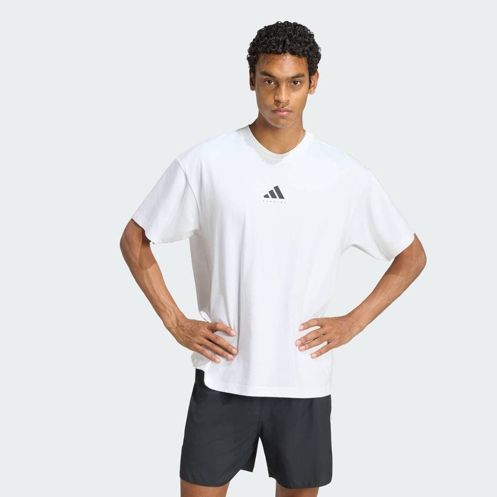 adidas Running RUNNING CATEGORY GRAPHIC T-SHIRT Unisex White KS2506