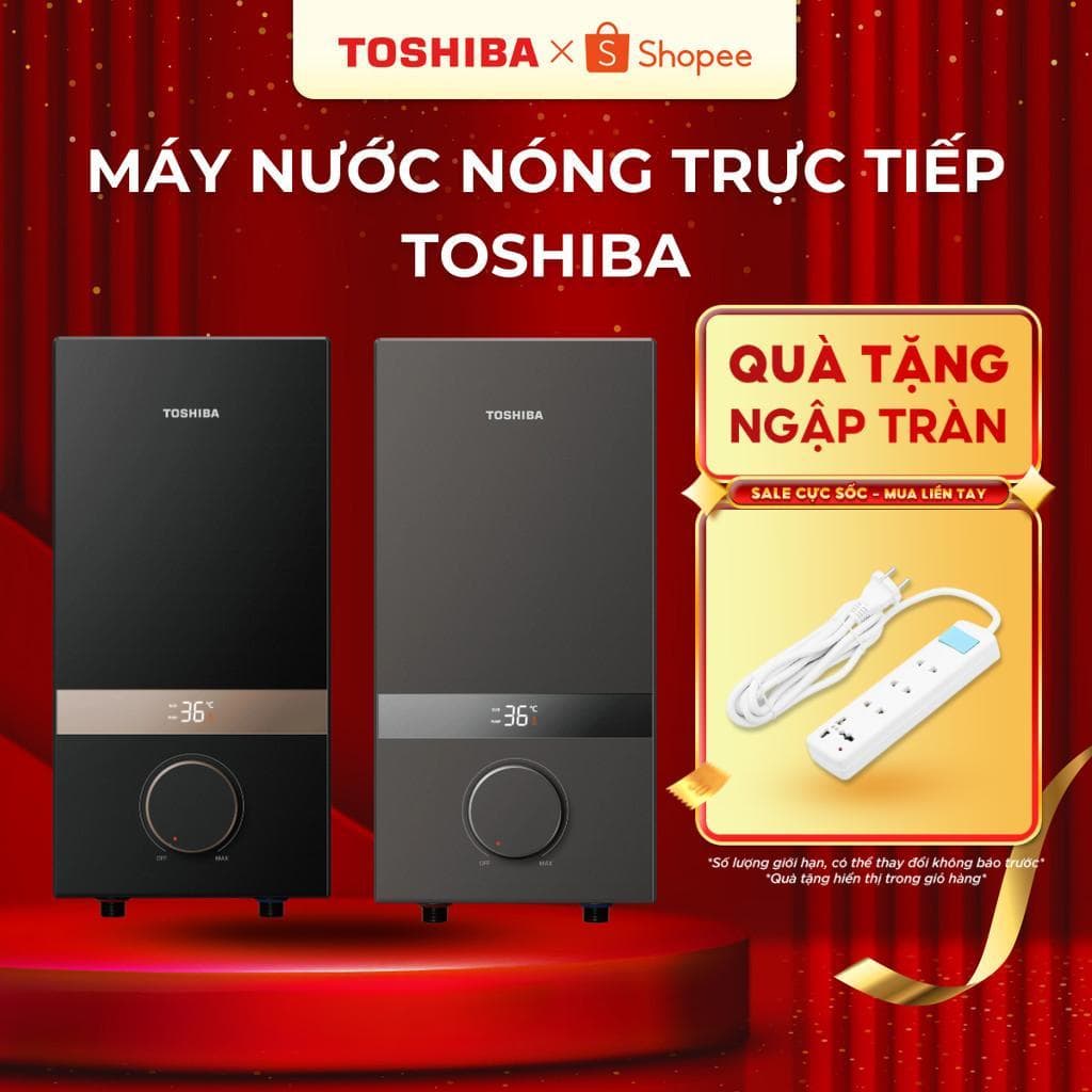 Máy Nước Nóng Trực Tiếp Toshiba TWH-45EMCPVN-CB - Bơm DC - Bảo hành chính hãng 24 tháng
