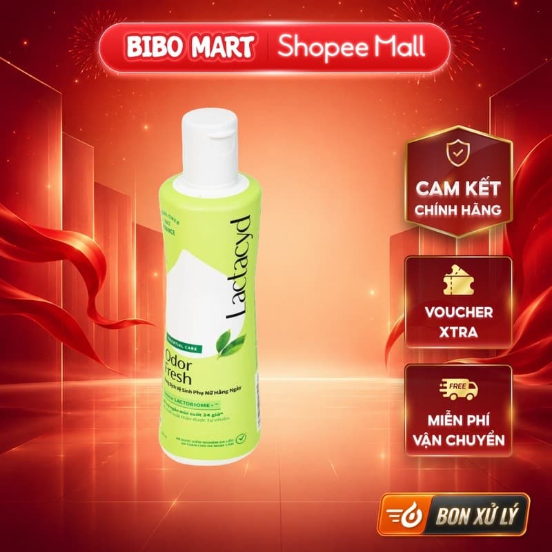 [KOL] Dung dịch vệ sinh phụ nữ Lactacyd Odor Fresh 250ml - BM001.2