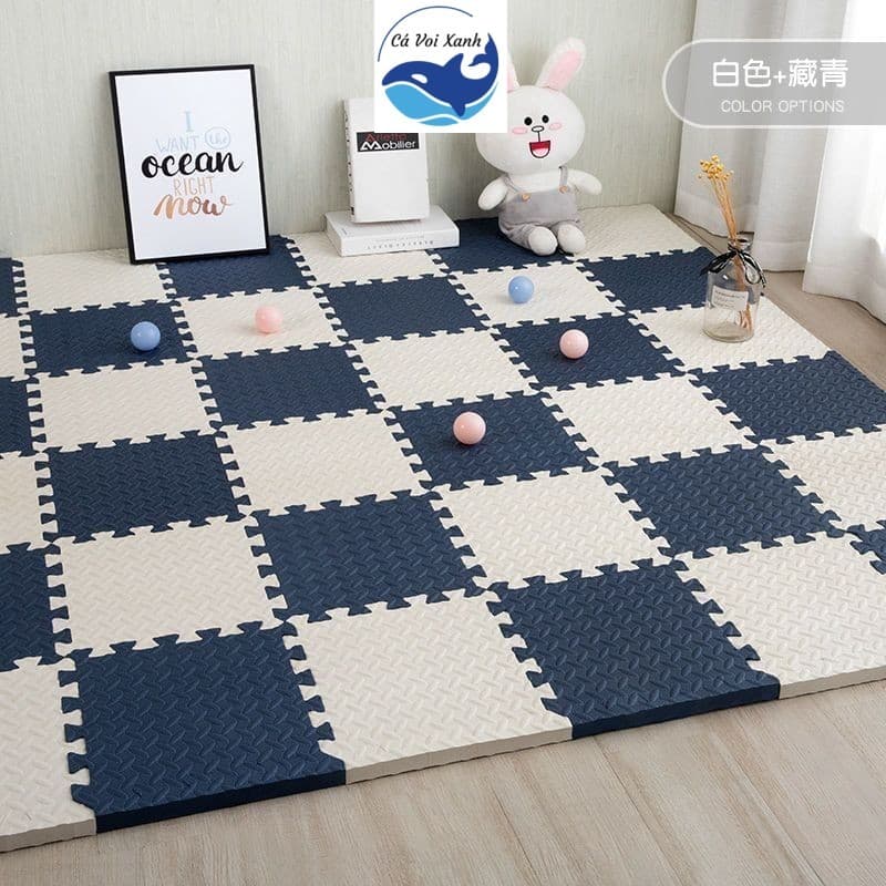 Blue Whale - Thảm Xốp Lót Sàn 30x30 Dày 1cm Không Mùi Chất Lượng Cao, An Toàn Cho Gia đình