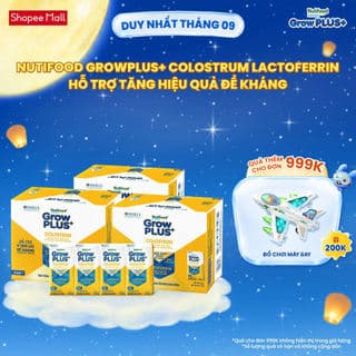 [TX] Combo 3 Thùng 24 hộp Sữa bột pha sẵn Nutifood Sweden GrowPLUS+ Colostrum Lactoferrin 110ml