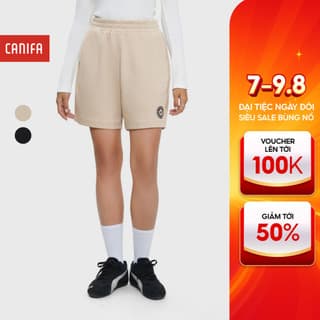 Quần short nữ CANIFA cạp chun form vừa in họa tiết 6BS25W001