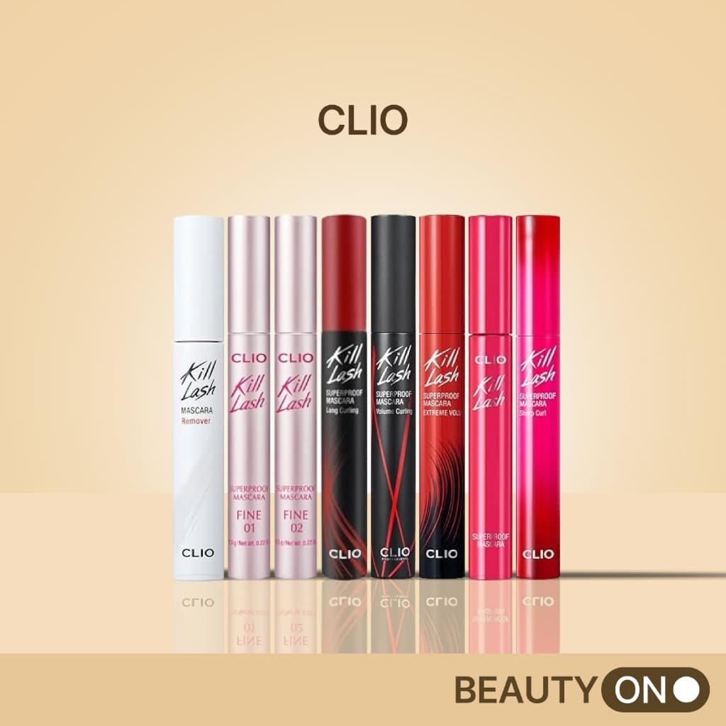 [CLIO] Mascara siêu thấm Kill Lash | 7g | Uốn dài, Uốn khối lượng, Khối lượng cực lớn, Uốn sắc nét, Làm săn chắc mi, Đen vani mịn, Nâu Mousse mịn